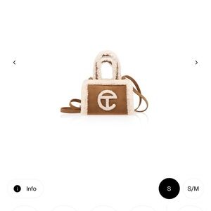 Telfar Brown and Cream Crossbody Bag